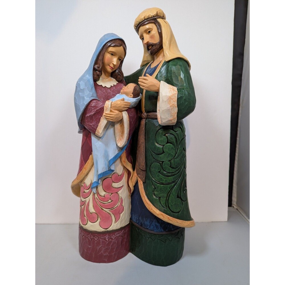 Mary Joseph Jesus Jim Shore  "Holiday Living" Large 18"